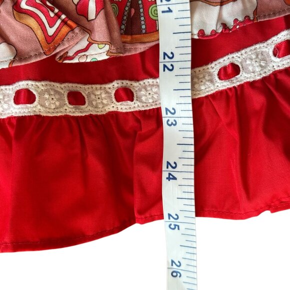 NEW Oh Shana! Gingerbread Apron Style Dress 7/8 - Picture 5 of 12